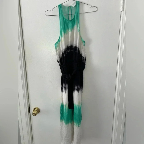 A.L.C Tallulah Tie-Dye Silk Maxi Dress - Picture 5 of 13